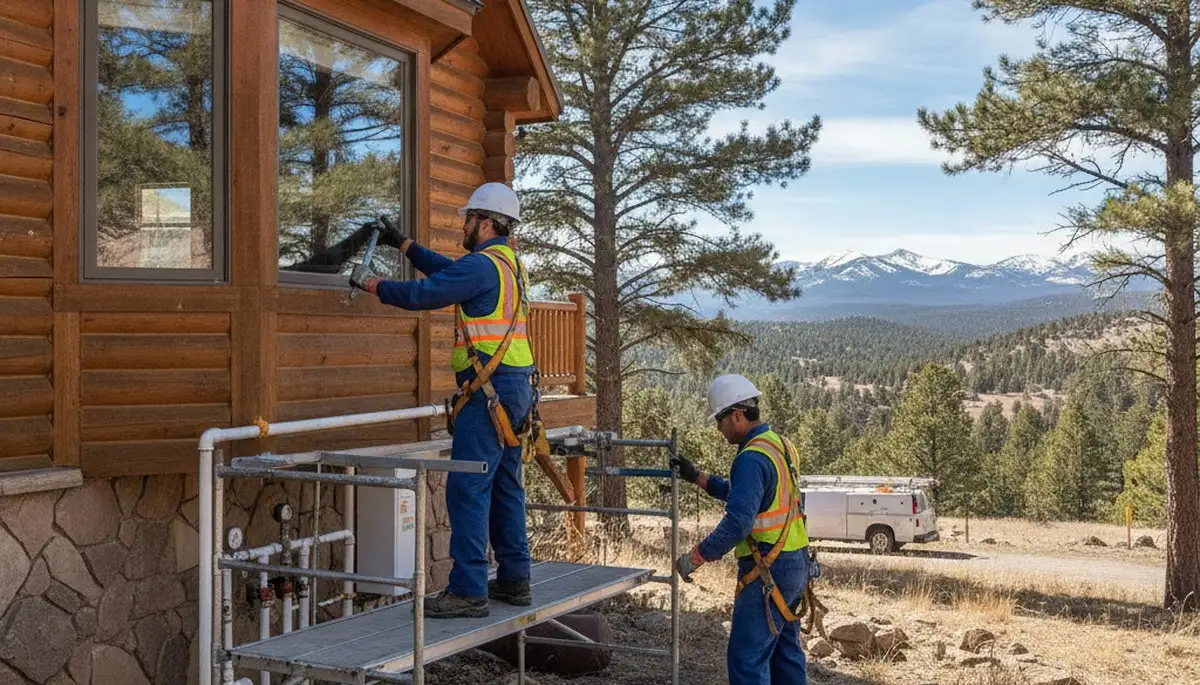Colorado Springs, CO plumber repairing a home plumbing issue for local plumbing service