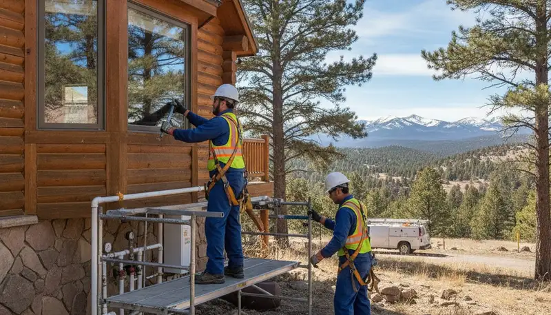 Colorado Springs, CO plumber repairing a home plumbing issue for local plumbing service