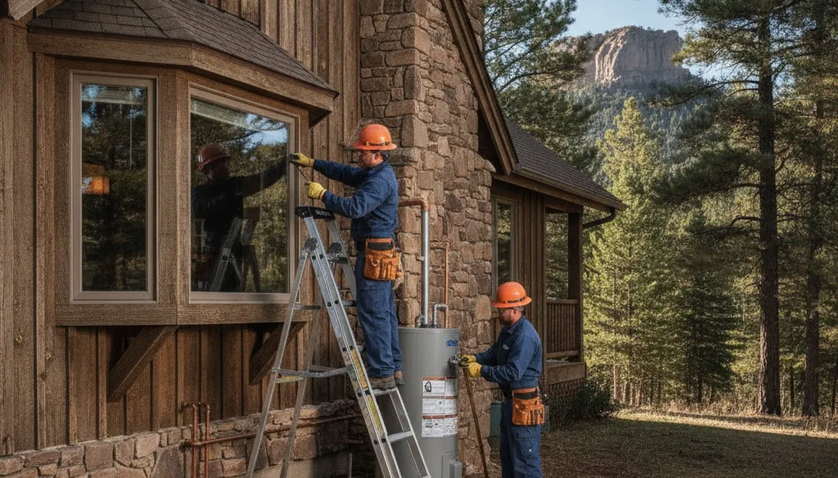 Colorado Springs, CO plumbing repair technician servicing residential pipes and fixtures