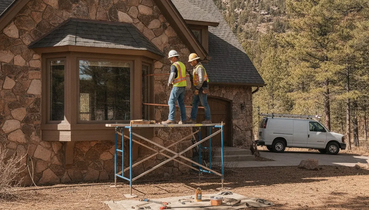 Plumber repairing a pipe in Colorado Springs, CO for residential plumbing service