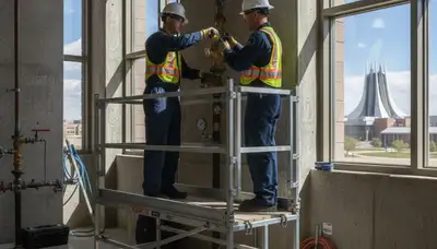 Plumber repairing a leak in Colorado Springs, CO for residential plumbing service