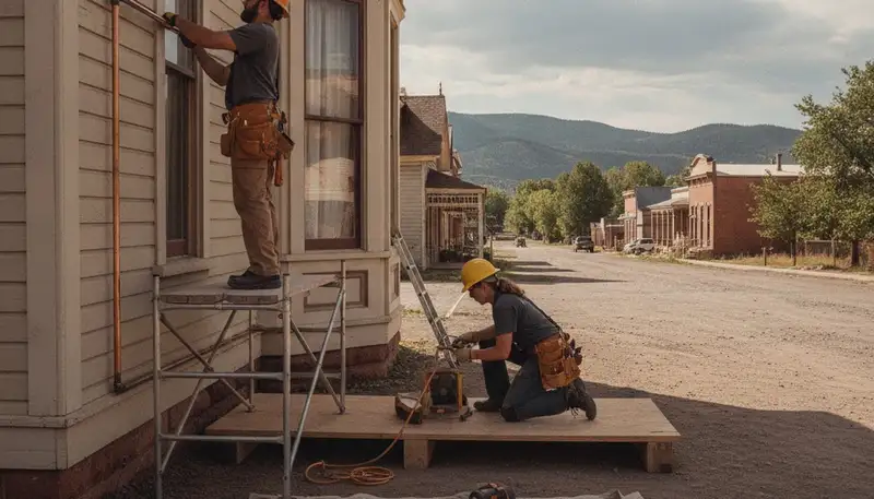 Colorado Springs, CO plumber repairing a pipe for a local plumbing service